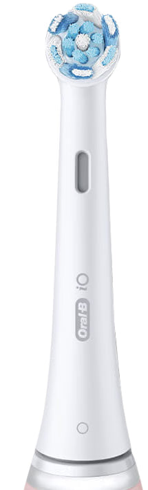 Oral-B iO Series 6N Elektrische Zahnbürste, Bluetooth, 5 Putzmodi, 2 Bürsten, 1 Reisetasche, Weiß/Rosa