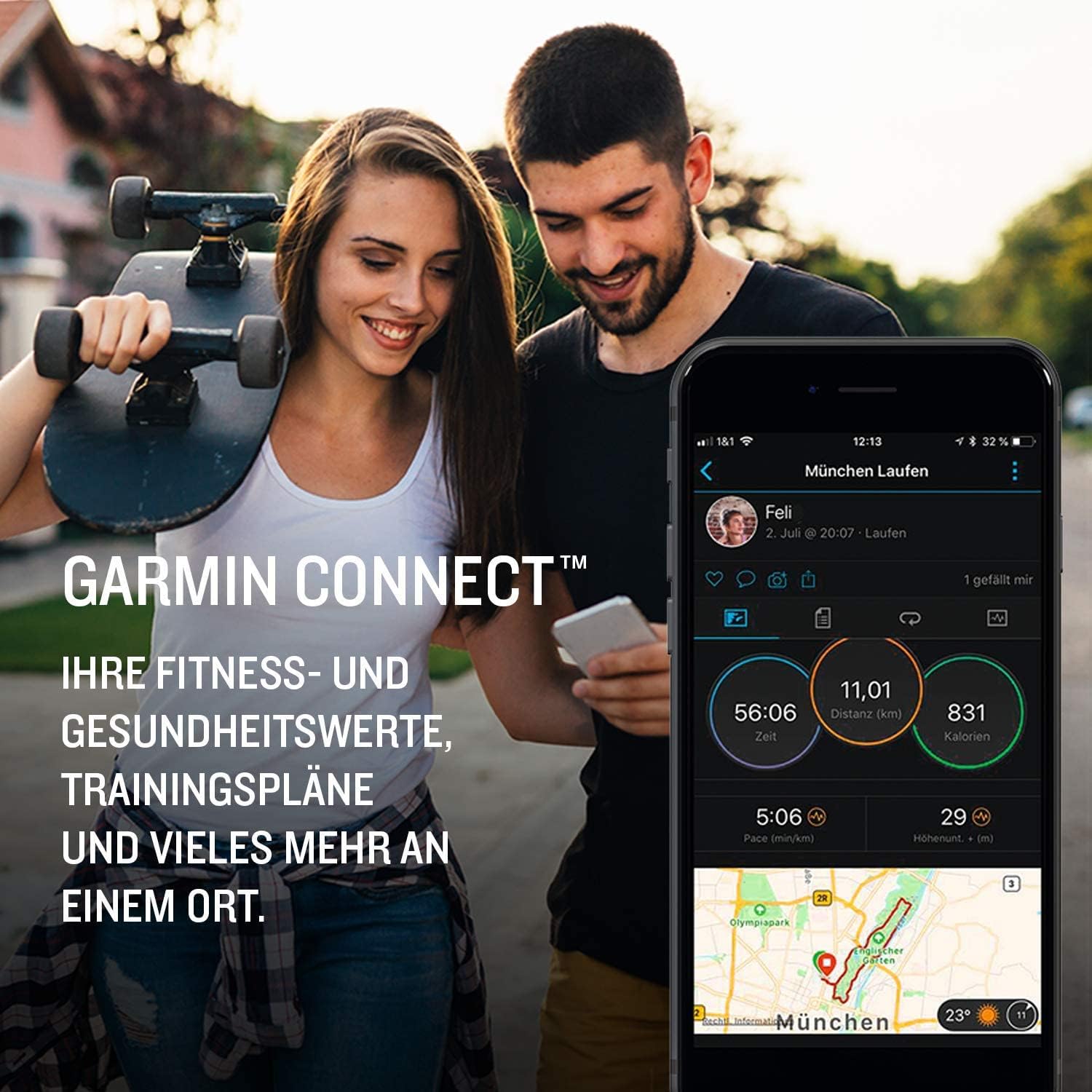 *NEU - EINZELSTÜCK* Garmin Instinct - wasserdichte GPS-Smartwatch mit Sport-/Fitnessfunktionen. Herzfrequenzmessung, Fitness Tracker und Smartphone Benachrichtigungen