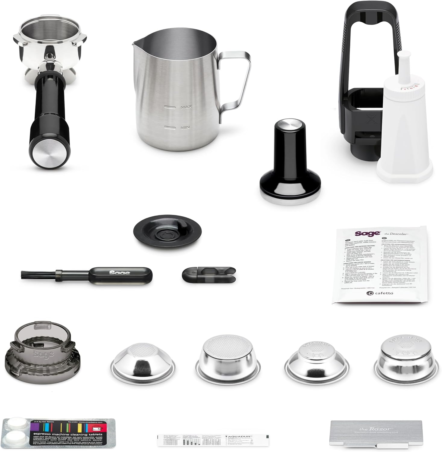 Sage The Barista Touch Automatische Kaffeemaschine Milchaufschäumer SES880BSS4EEU1