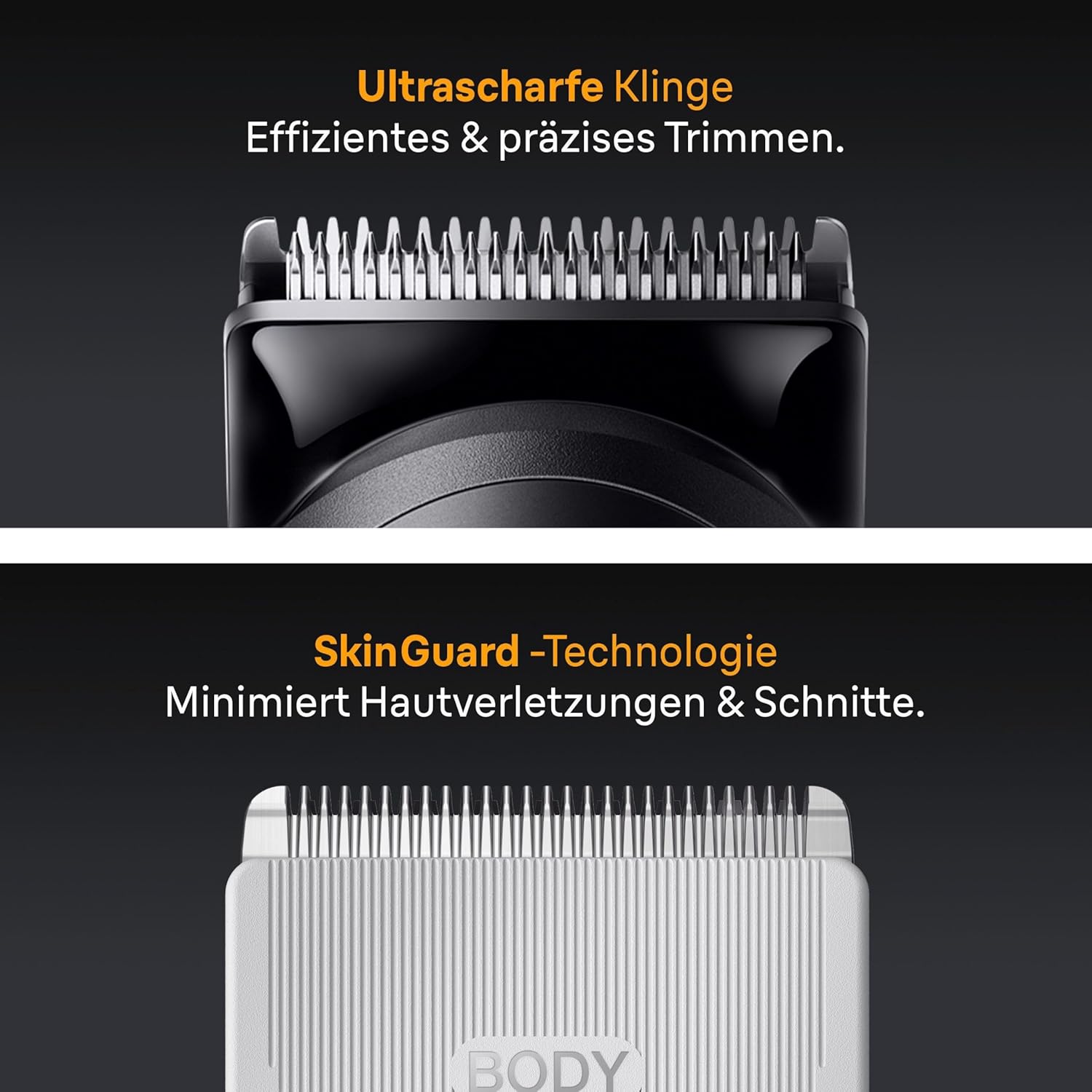 Braun Multigroom All-in-One Series 5, 9-in-1 Trimmer-Set 5, AIO5545, Grau | Barttrimmer, Haarschneider, Haarschneidemaschine für Gesicht, Kopf Und Körper, 14 Längen, 120 Min. Akku, Wasserdicht