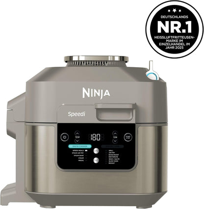 Ninja Speedi Multikocher, 5,7L, 12-in-1 Multicooker, Stone Gold ON500EUSTGD | Air fryer Heißluftfritteuse, Slow Cooker Langsamkochen, Grillen, Backen