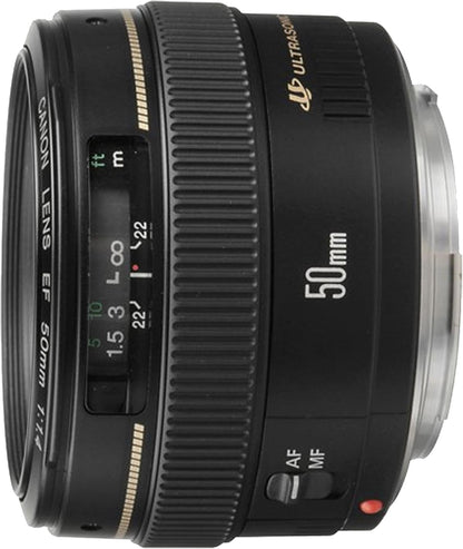 Canon Objektiv EF 50mm F1.4 USM Lens für EOS (Festbrennweite, 58mm Filtergewinde, AF-Motor) schwarz (Kopie)