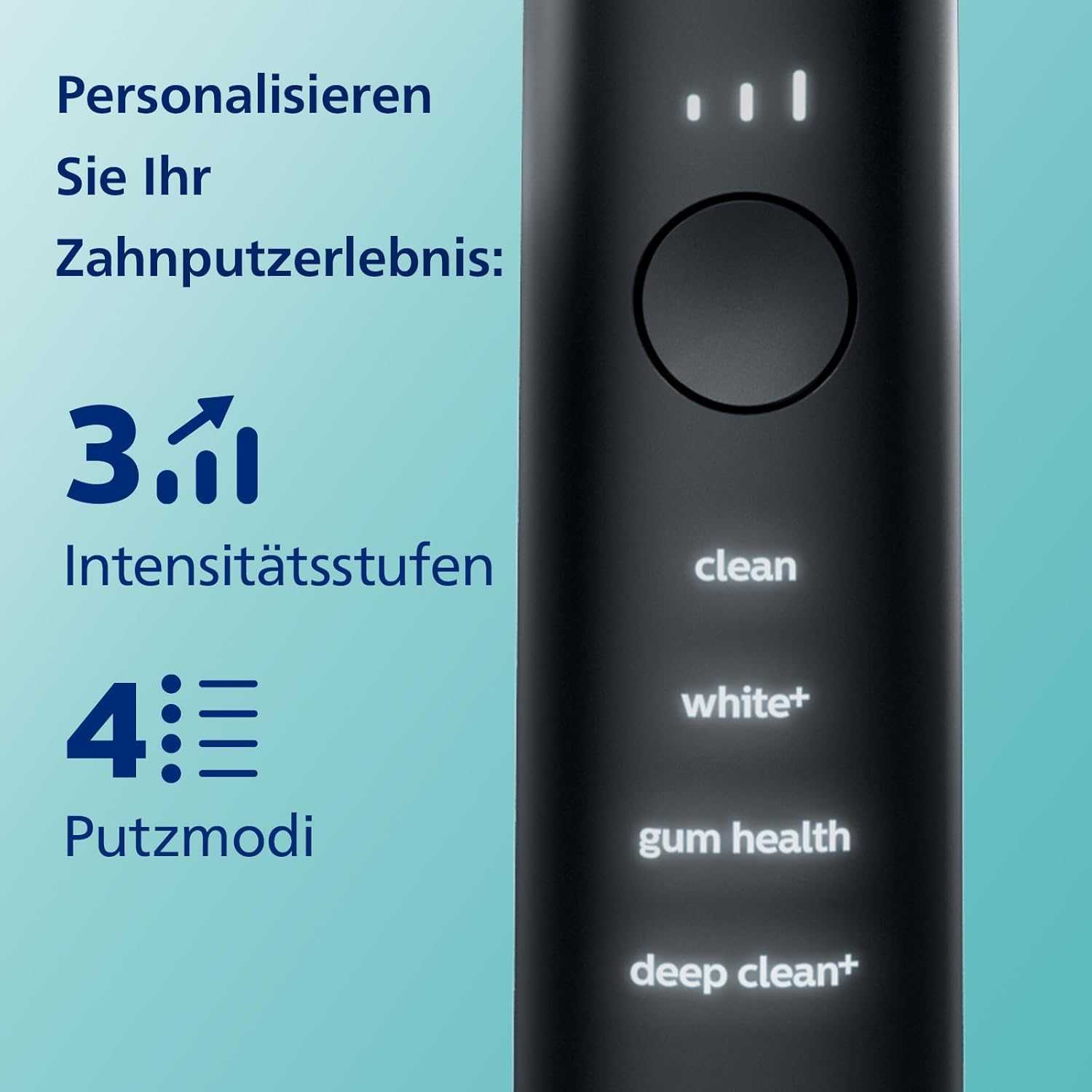 Philips Sonicare DiamondClean 9000 elektrische Zahnbürste, Doppelpack, Schallzahnbürste. Ladeglas,  Modell HX9914/63