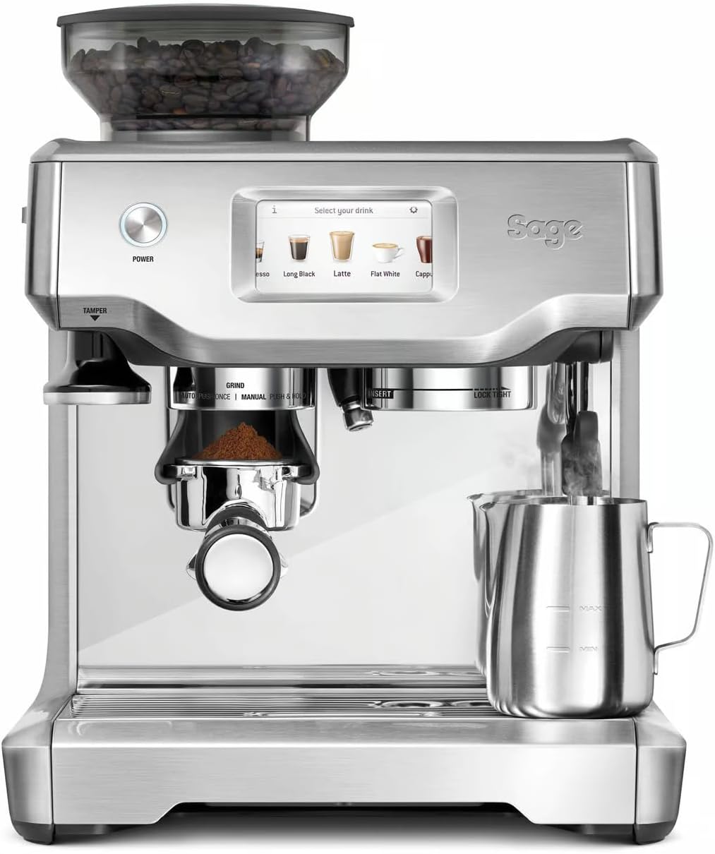 Sage The Barista Touch Automatische Kaffeemaschine Milchaufschäumer SES880BSS4EEU1