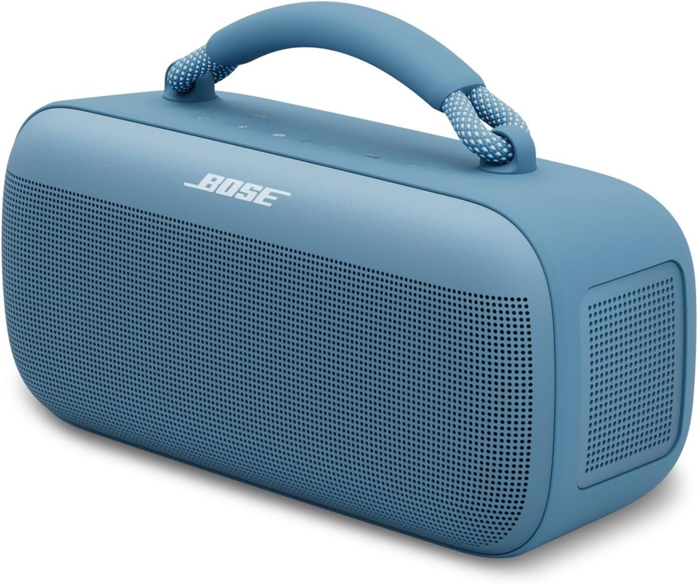 Bose Tragbarer SoundLink Max Lautsprecher, große tragbare Bluetooth Boombox mit Akku, wasserdichte Lautsprecher Boxen, 20h Akkulaufzeit, USB-C, AUX, Dämmerungsblau