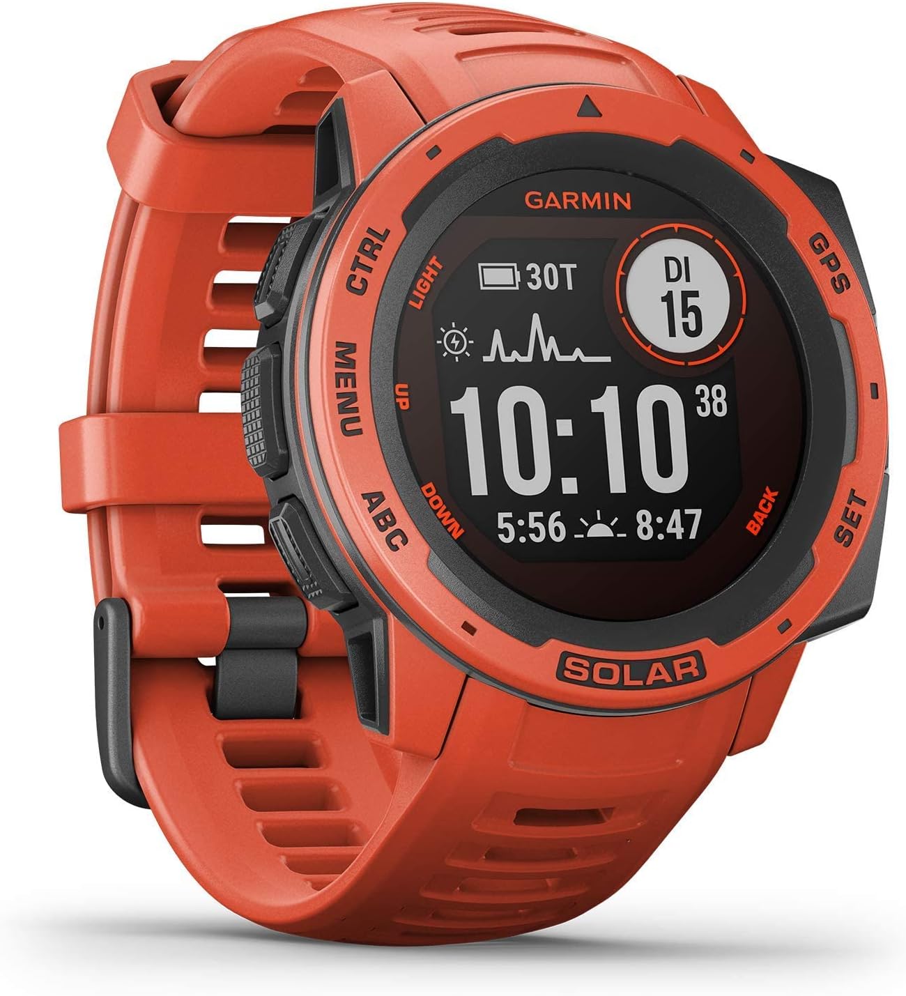 *NEU - EINZELSTÜCK* Garmin Instinct - wasserdichte GPS-Smartwatch mit Sport-/Fitnessfunktionen. Herzfrequenzmessung, Fitness Tracker und Smartphone Benachrichtigungen