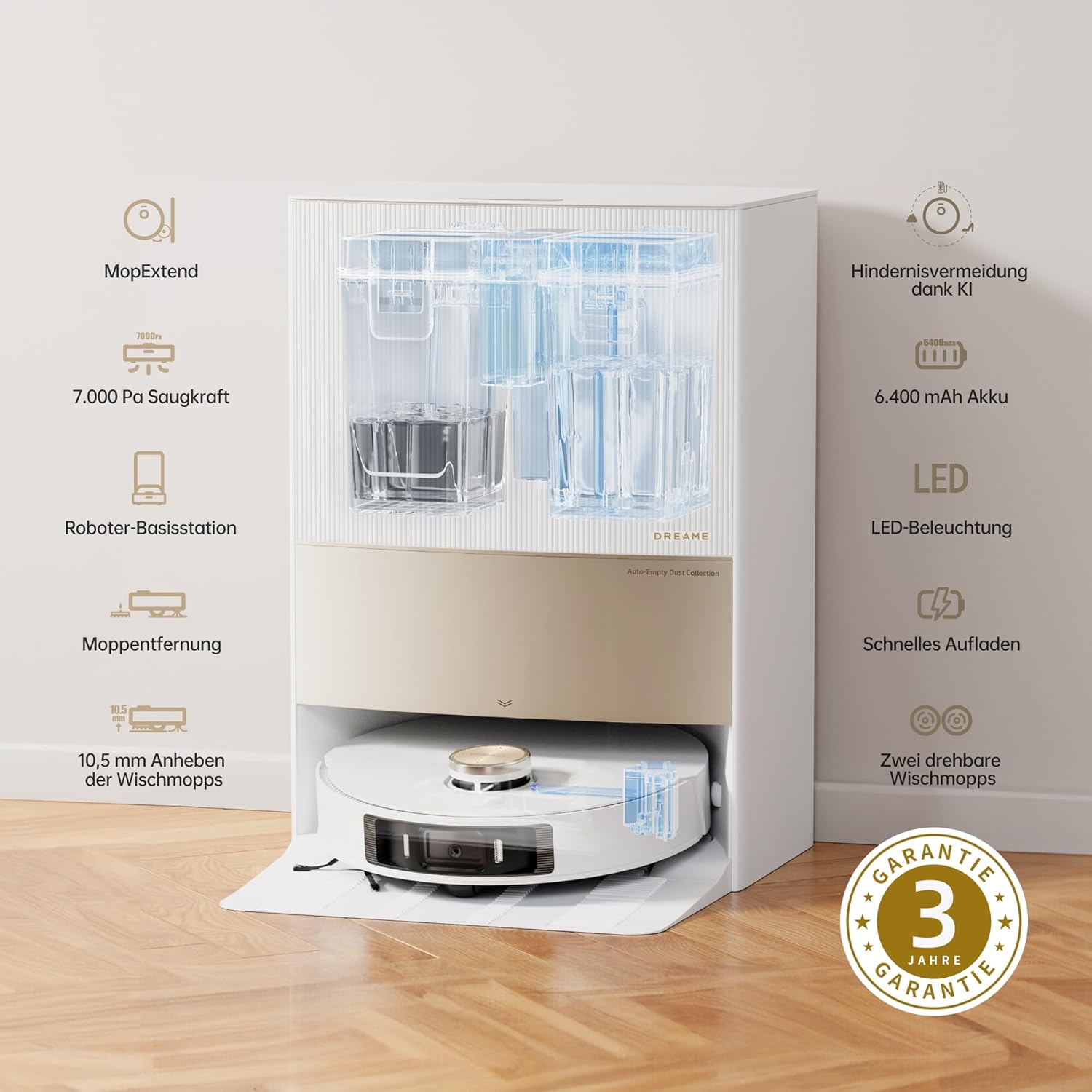 DREAME L20 Ultra Roboter Staubsauger mit MopExtend-Technologie
