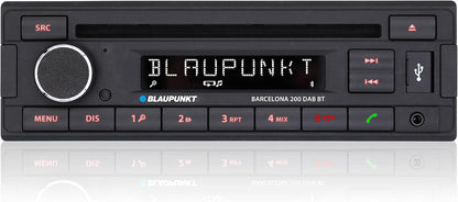 Blaupunkt Barcelona 200 DAB BT, 1-DIN Autoradion, DAB+, Bluetooth, Freisprecheinrichtung, USB, Aux-Eingang, Sub-Out, 160W