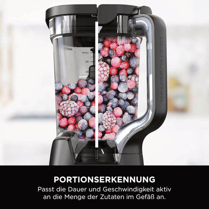 Ninja 3-in-1 Detect Power Blender Processor Pro, Stone Gold, TB401EUSTGD | kraftvolle 1200W Küchenmaschine, Single Serve & Knethaken, 3x Single Serve Tassen, Krug, Teig, mischen & hacken
