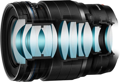 Olympus M.Zuiko Digital ED 17mm F1.2 PRO Objektiv, lichtstarke Festbrennweite, geeignet für alle MFT-Kameras (Olympus OM-D & PEN Modelle, Panasonic G-Serie), schwarz
