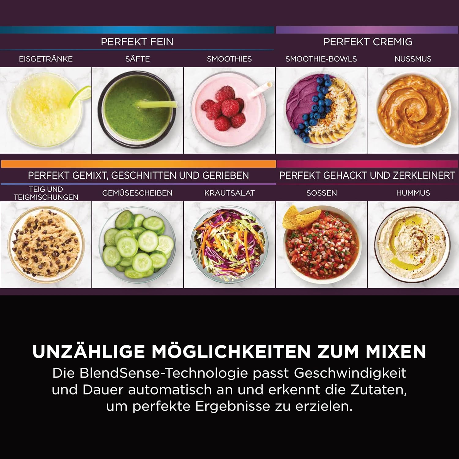 Ninja 3-in-1 Detect Power Blender Processor Pro, Stone Gold, TB401EUSTGD | kraftvolle 1200W Küchenmaschine, Single Serve & Knethaken, 3x Single Serve Tassen, Krug, Teig, mischen & hacken
