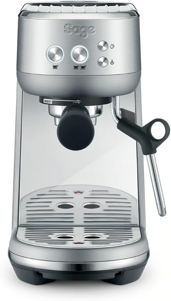 Sage The Bambino Siebträgermaschine Espressomaschine SES450 Edelstahl / Silber (SES450BSS4EEU1)