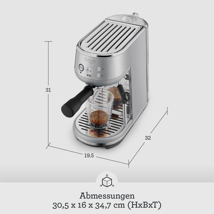 Sage The Bambino Siebträgermaschine Espressomaschine SES450 Edelstahl / Silber (SES450BSS4EEU1)