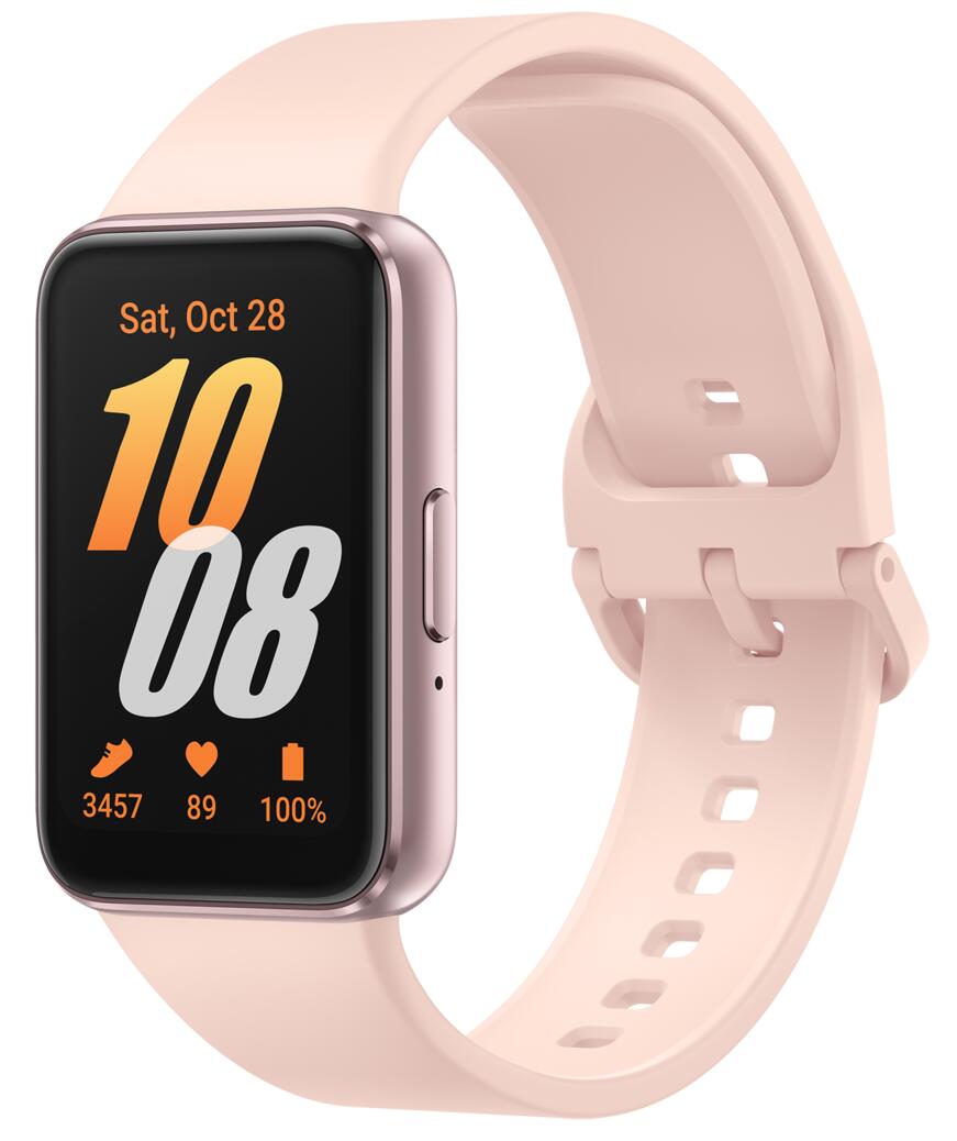 Samsung Galaxy Fit3 Aktivitätsmesser mit Riemen Anzeige 4 cm 1.6" 256 MB Bluetooth 36.8g NUR FÜR ANDROID -  GRAU / ROSA / SILBER