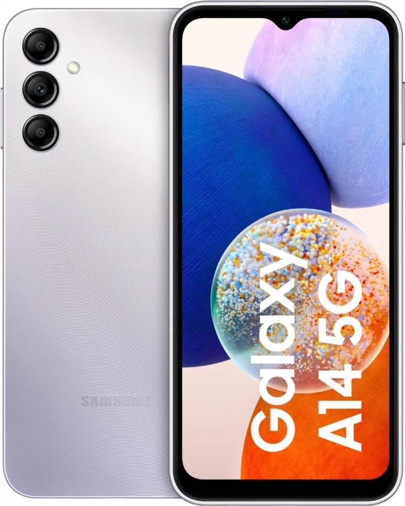 Samsung A145R/DSN LTE/4G Galaxy A14, Dual, 64GB 4GB RAM, Light Green / Lila-Silber