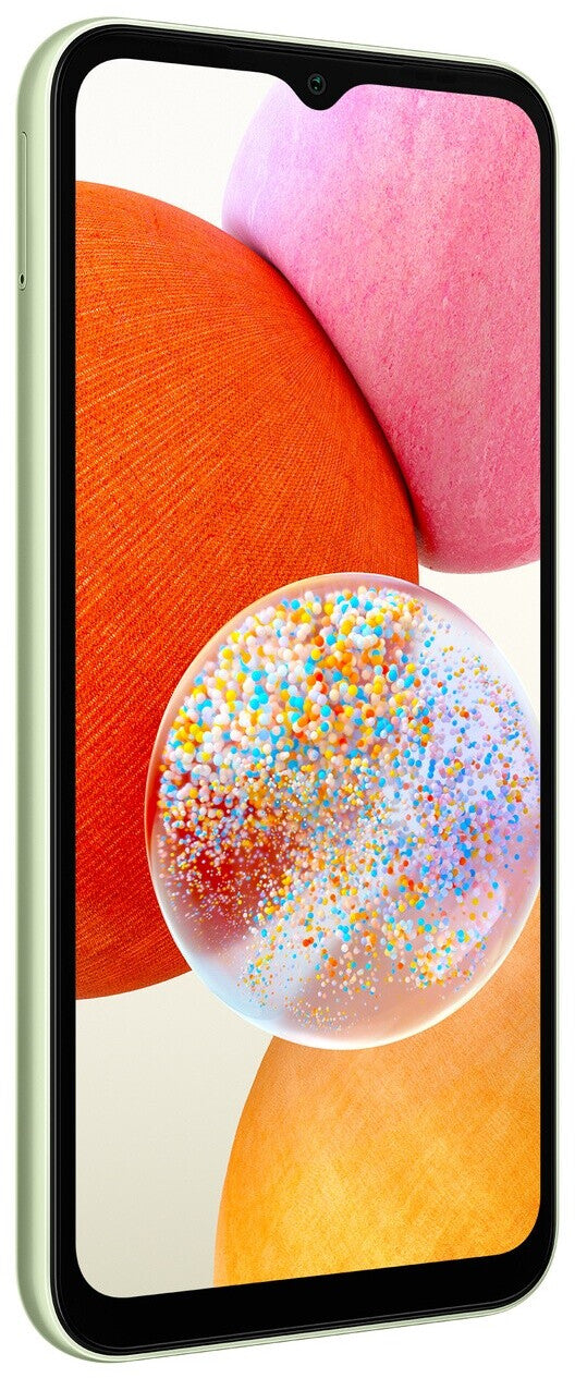 Samsung A145R/DSN LTE/4G Galaxy A14, Dual, 64GB 4GB RAM, Light Green / Lila-Silber